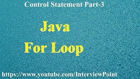 For Loop in Java Part-1 Type of For Loop in Java || Control Statement Part-3 || D.K. Gautam