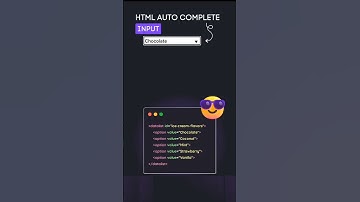 ⚡ HTML AutoComplete Input | Smart Input Field 🚀