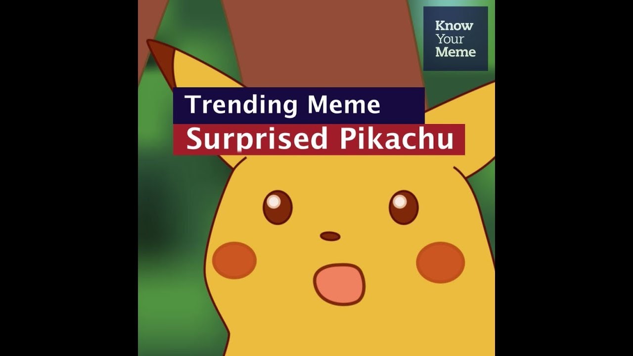 Know Your Meme 101 Surprised Pikachu