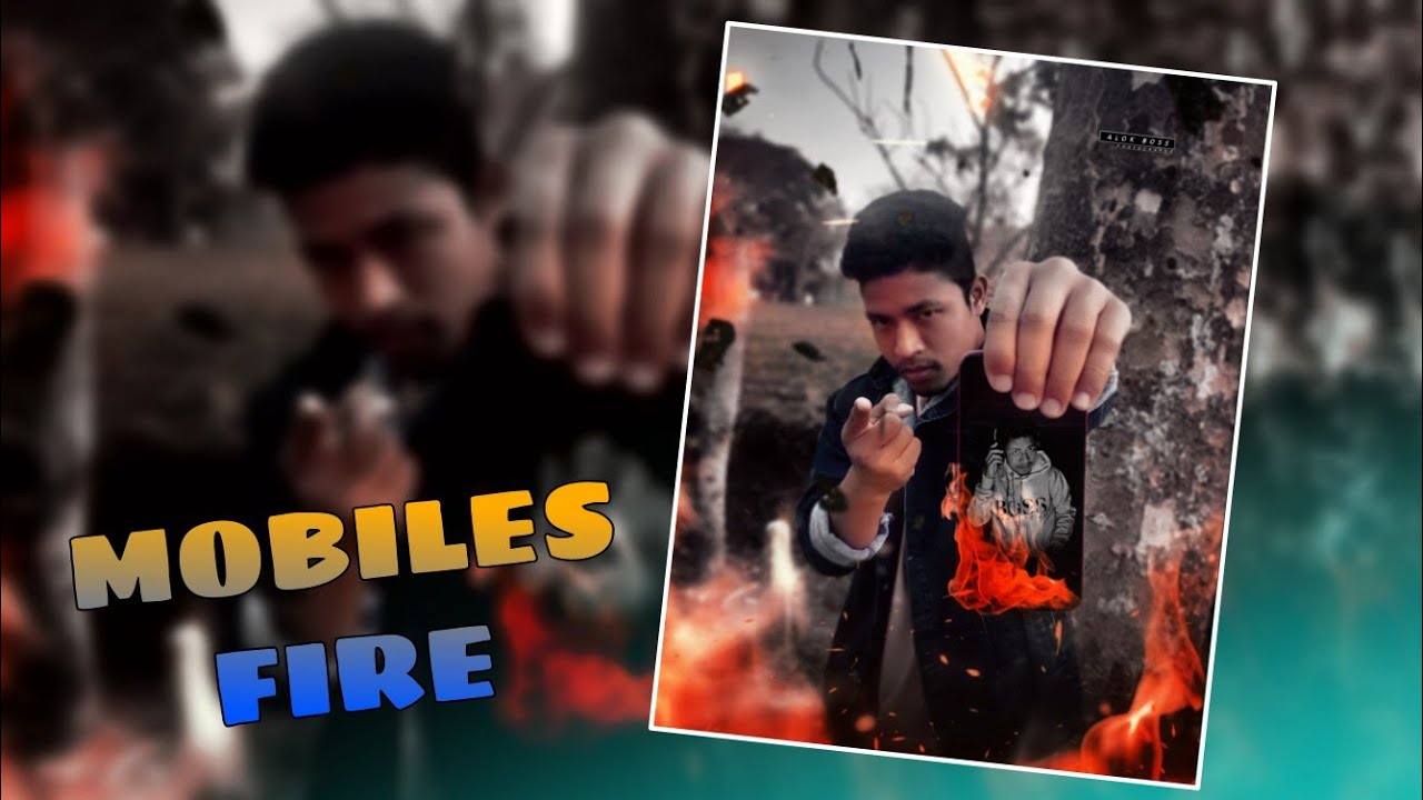Mobile Fire🔥 Concept Photo Editing || PicsArt Photo Editing Tutorial || Android || ALOK BOSS EDIT