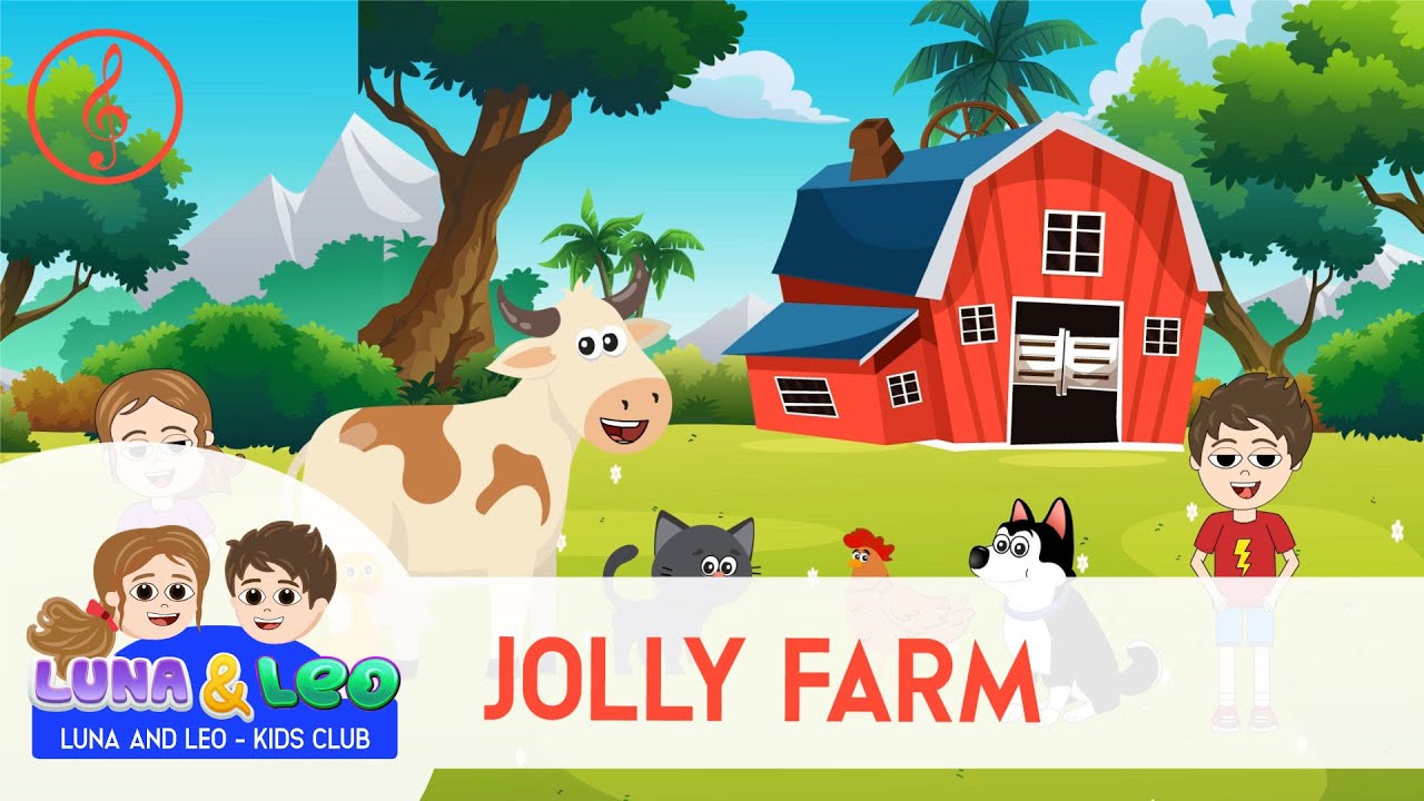 Jolly farm - Farm animals song | Animal sounds | Happy animals