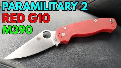 Spyderco Paramilitary 2 - DLT Trading Exclusive Red g10 / m390 - Overview