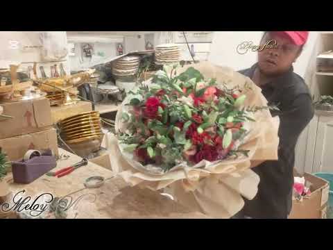 Mix Fresh Flower Big Bouquet With Lot Of Wrap #viral#flowers