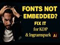 Fix “Fonts Not Embedded” PDF Error | Adobe Illustrator Tutorial for Authors