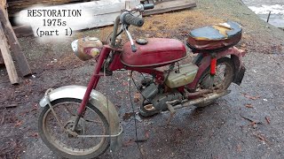 Восстановление мопеда. Самая быстрая Верховина в мире. Часть 1 | Restoration of an old soviet moped