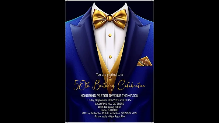 Pastor Dwayne Thompson's 50th Birthday Celebration Pt2