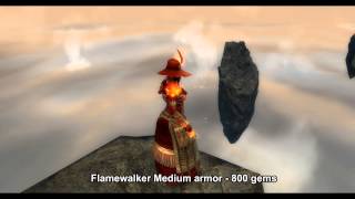 Gw2 Flamekissed Flamewalker And Flamewrath Armor Skins From Gemstore