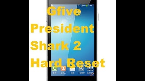 Gfive President Shark 2 Pattern Unlock solution