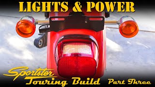 Rear Turn Signal Relocation and Power Port Addition to a Sportster / Dyna / Softail / Tourer