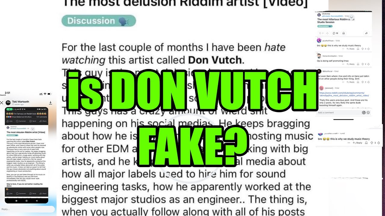 Dear Reddit (IS DON VUTCH FAKE?)