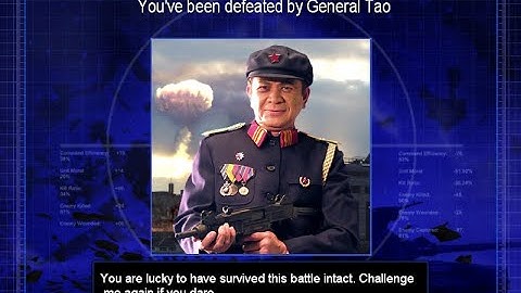 Command & Conquer: Generals - Zero Hour : Defeat of the general Tao