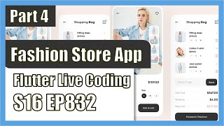 [Flutter] Flutter Live Coding EP832 (Fashion Store App Part 4)