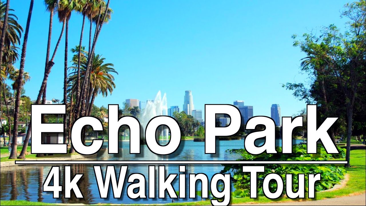 ⁴ᴷ Walking Tour Echo Park California | 4k Dji Osmo | Ambient Music