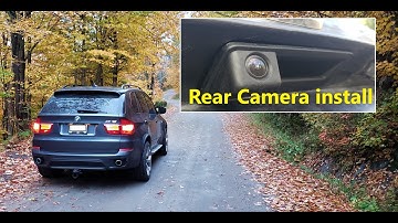 BMW E70 X5 35D 2011 Rear camera wiring, Rear hatch handle removal
