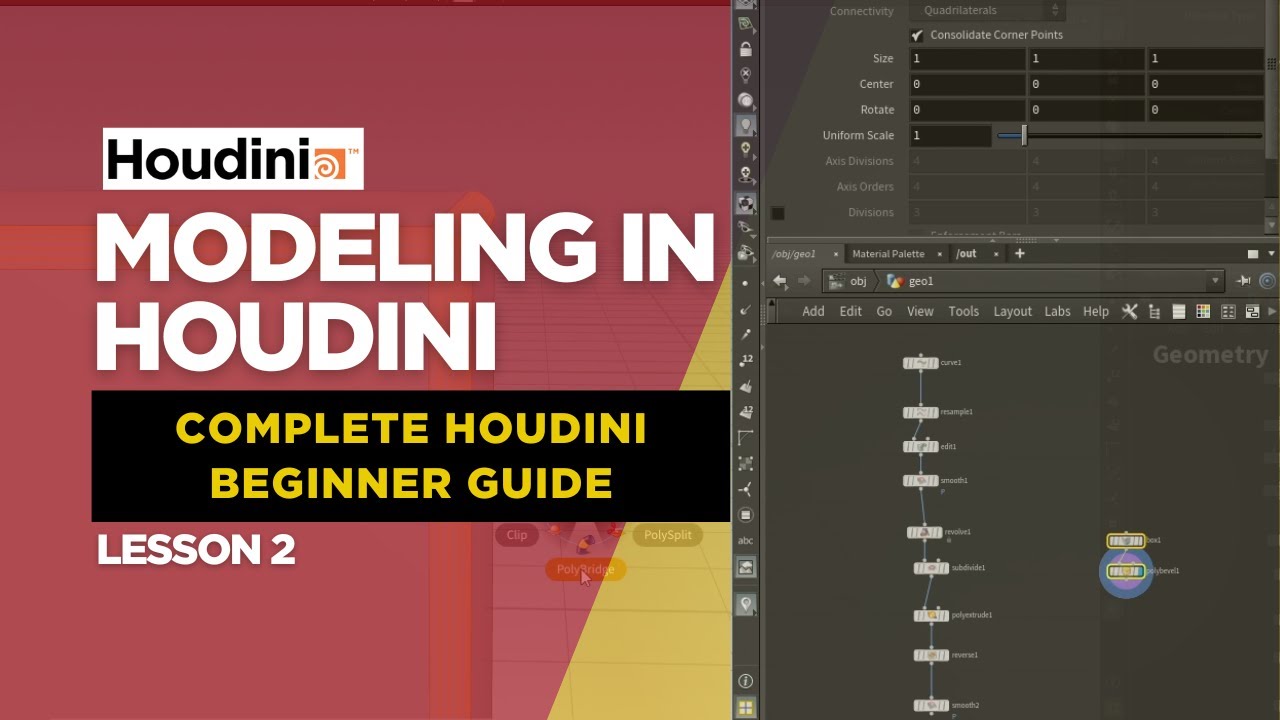 Lesson 2 | Modeling in Houdini | Complete Houdini Beginner Guide | No ...
