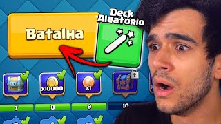 APERTEI O BOTÃO DO DECK ALEATÓRIO NO TORNEIO DO CLASH ROYALE!