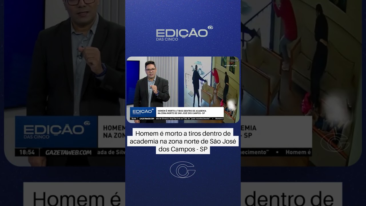 Homem é morto a tiros dentro de academia #tvgazeta