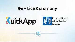 KuickApp Go-Live at Crescent Steel and Allied Products | ERP Workflow Automation