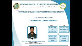 Complex Exponential as Eigen functions of LTI systems Day 3.1