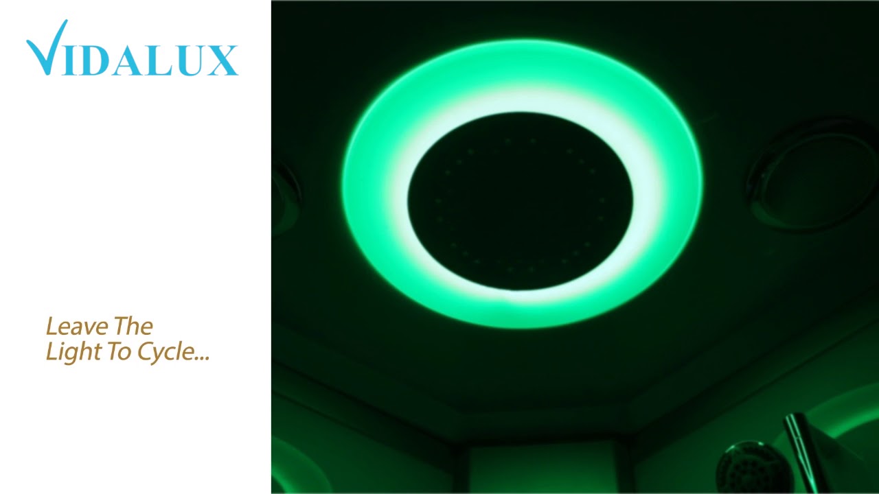 Quick Look At The Chromotherapy Light Within You Vidalux Shower