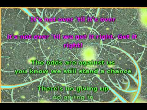 Starship - It's Not Over 'Til It's Over (Lyrics)