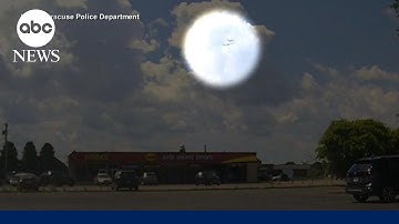 Dashcam video captures moment two planes appear to be on a collision course