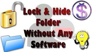 Hide or lock folder without any software , English & Bangla tutorial * YouTube School *
