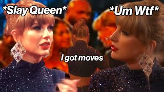 Video thumbnail of "Taylor Swift being a chaotic head at Grammy's"