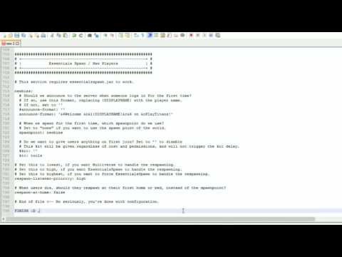 Essentials Config /Begginers