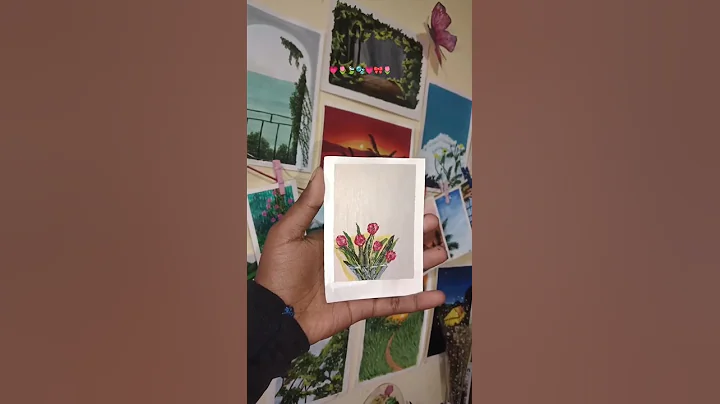 Varnishing acrylic painting #art #varnish #art #susharts #acrylicpainting