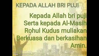 Kepada Allah Bri Puji
