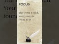 Focus is the Ultimate Superpower | Tenet Core
