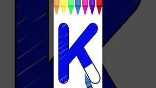 ABC for Kids | Learn to Color the Alphabet! for preschoolers | A to Z #abc #abcd #shorts