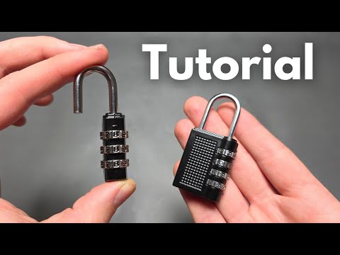 Manual & Instructions - Combination Lock - How to SET & Use - 3 or 4 Digit Combo Padlock