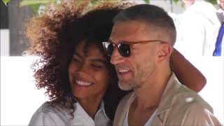 Vincent Cassel & Tina Kunakey @ Paris Fashion Week 21 juin 2018 défilé Vuitton / june #PFW