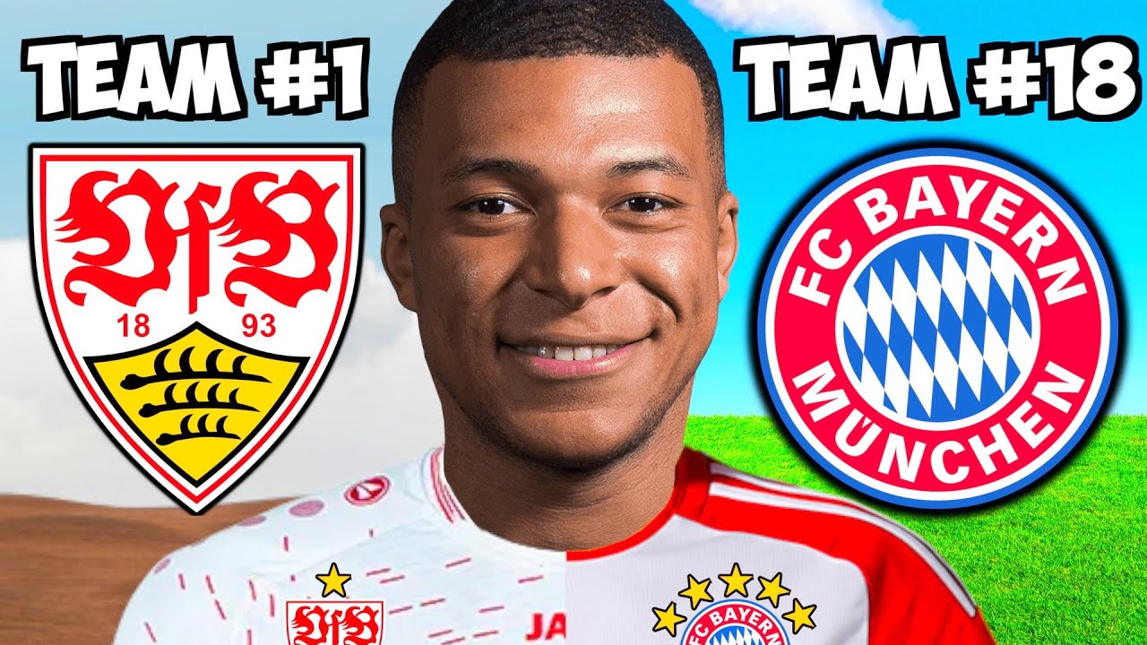 Was wäre, wenn MBAPPÉ bei jedem BUNDESLIGA CLUB spielen würde? 👀