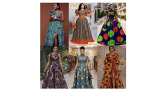Step into Elegance with this Ankara Flowy gown styles || Stunning Ankara  dresses for Black Women