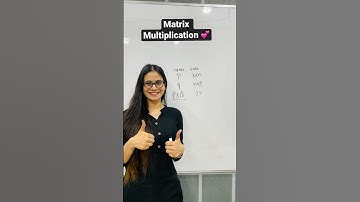 MATRIX MULTIPLICATION #matrixmultiplication #matrices #matrix #class12matrices #shorts #mathfun
