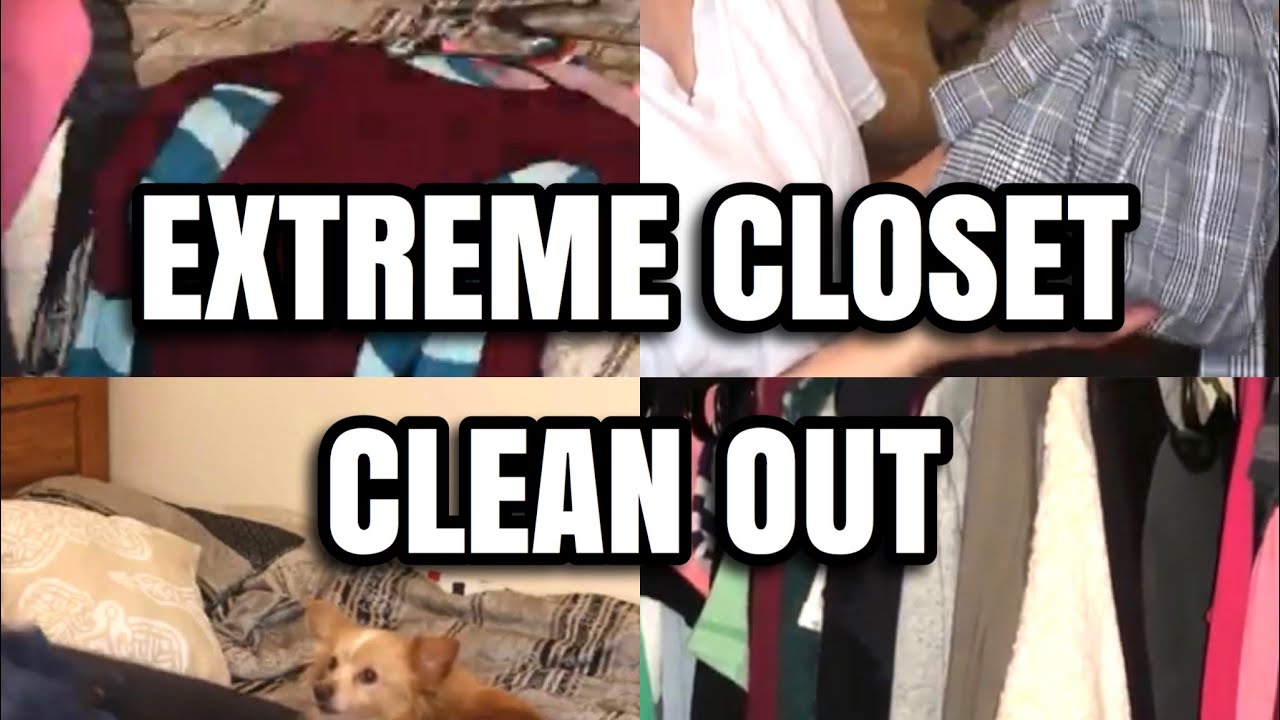 HUGE CLOSET DECLUTTER ! | Closet Clean Out - YouTube