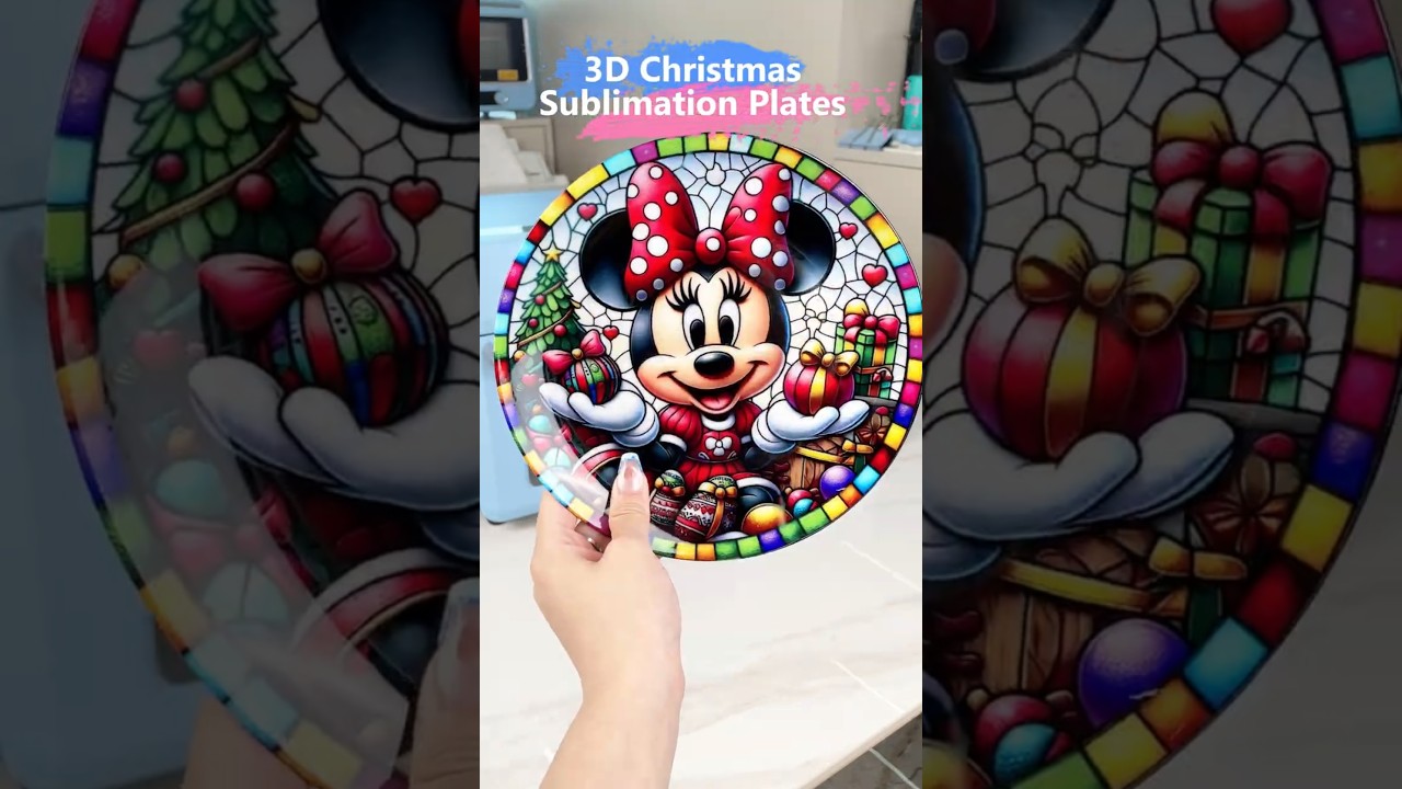 Personalized Christmas Plates 🎄 Easy Printing with  3D Vacuum Sublimation Tray& 25L Oven 🎨 