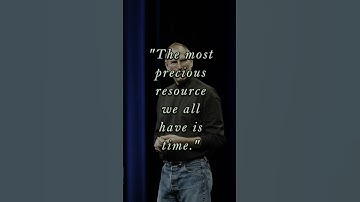 The Precious Resource: Time | Steve Jobs #shorts #viral #youtubeshorts