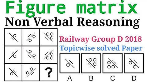 Figure matrix|Non verbal Reasoning| Railway Group D 2018 Topicwise solved Paper| #Railway #rrb #ntpc