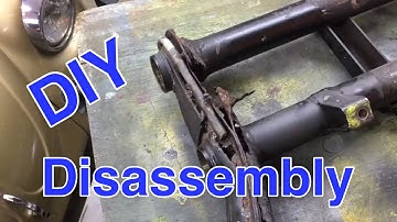 VW ball joint front beam disassembly