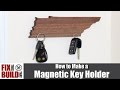 DIY Magnetic Key Holder (State Shaped) | How to Make It