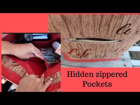 DIY Craft | How To Sew A Hidden Pocket On A Handbag