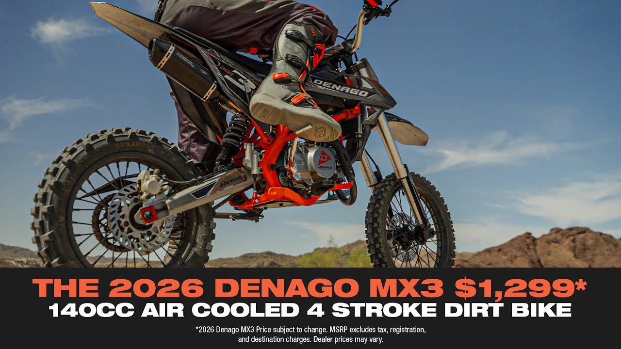 2026 Denago MX3 Yellow 140cc Pit Bike | East Central Sports