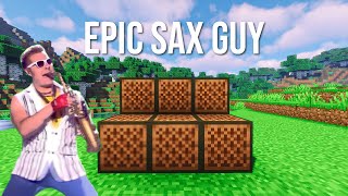 Epic Sax Guy Minecraft Note Blocks Run Away