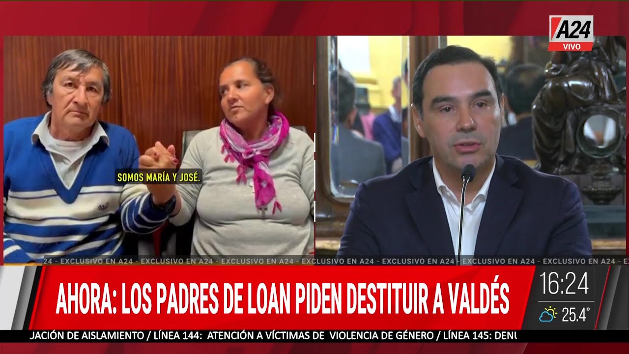 Caso Loan: los padres del menor pidieron el juicio político de Gustavo Valdés