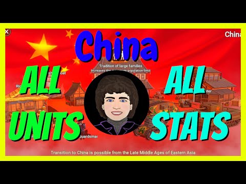 China - Stat Chat | War Selection - All Unit Stats of China