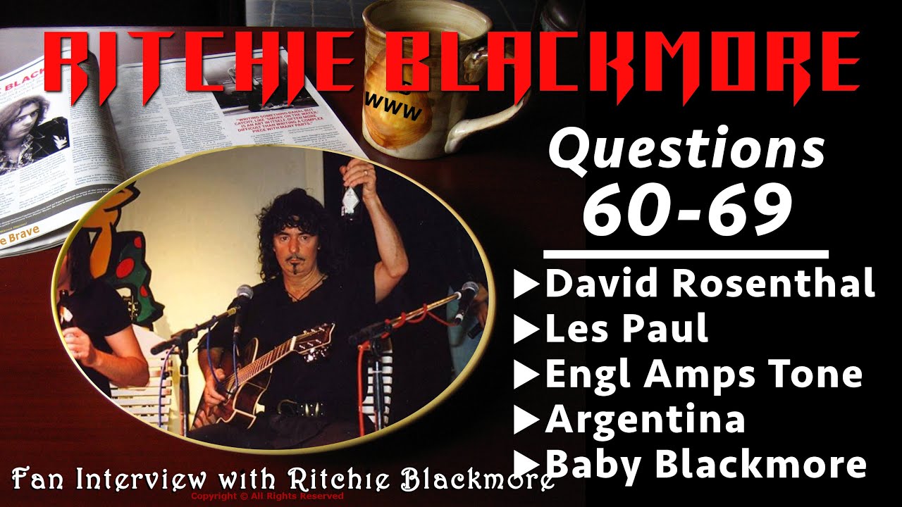 Ritchie Blackmore interview ⚔️ Questions 60-69 David Rosenthal Les Paul Engl Tone 1996 Rainbow Fans
